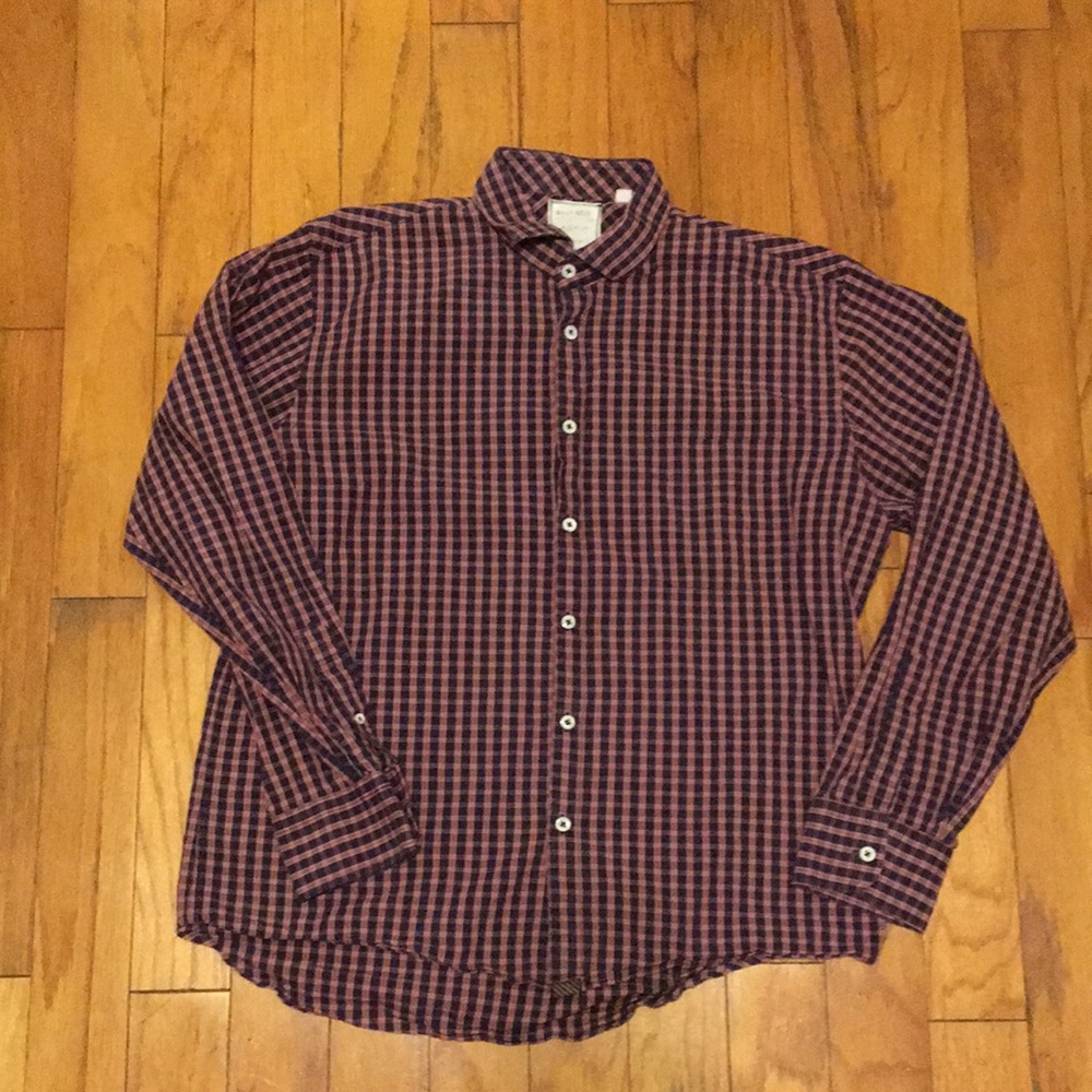 Excellent Billy Reid Men’s Large Button Up Shirt!